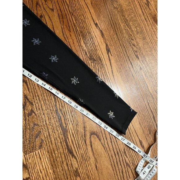 CHRLDR | Black All Over 6-Point Star High Waisted Leggings Sz M - Picture 4 of 6
